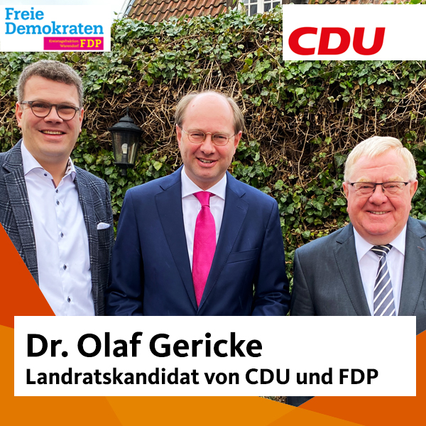 Markus Diekhoff MdL (FDP), Dr. Olaf Gericke, Reinhold Sendker MdB